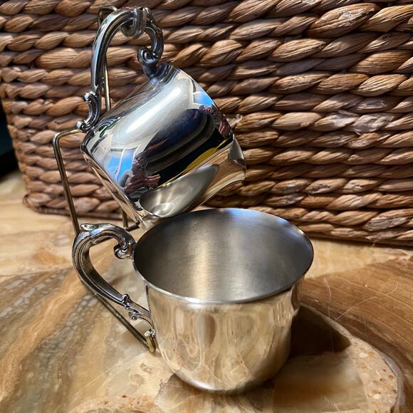 Pair of 3” Silver Cups - Picture 1 of 6